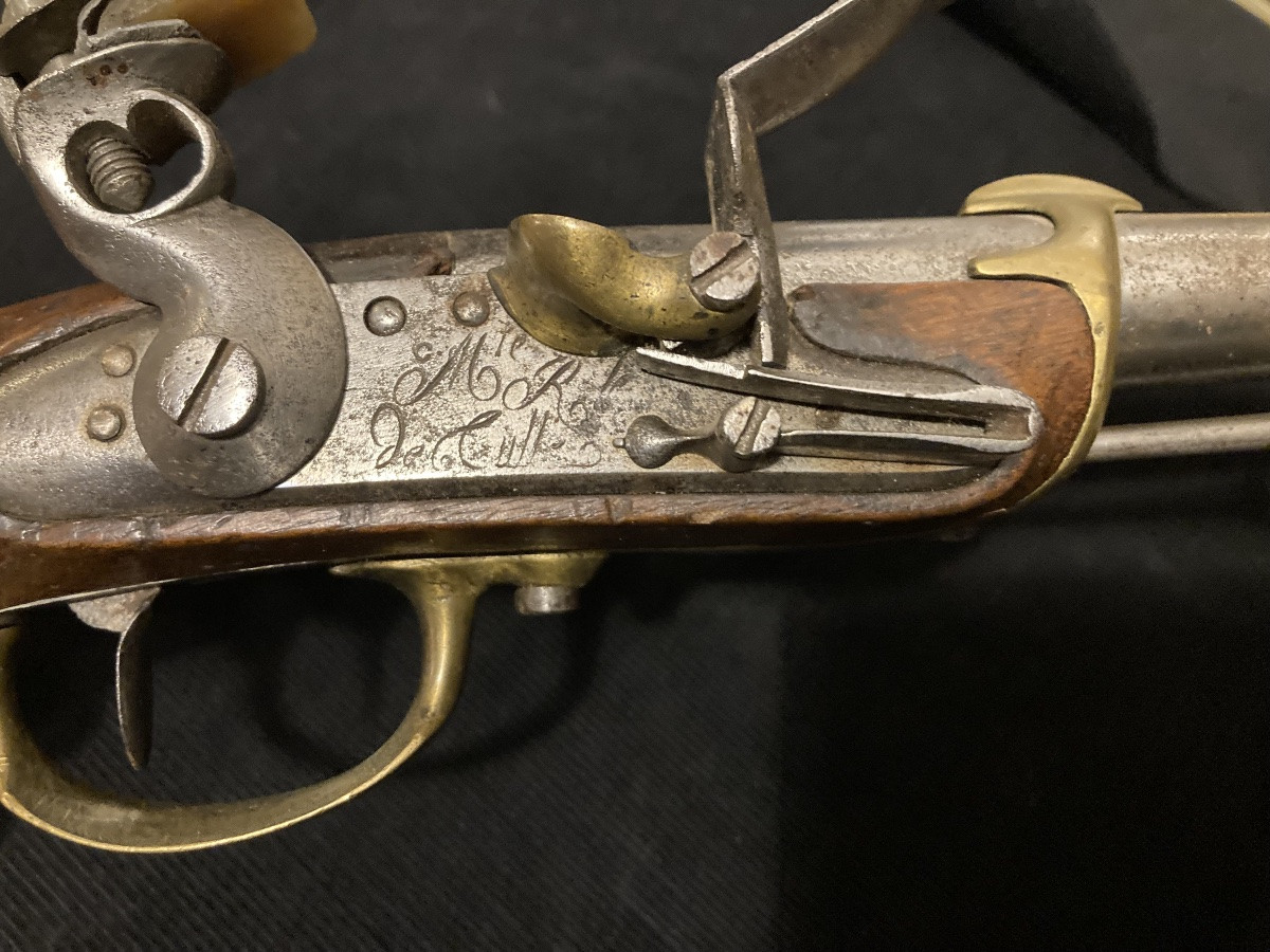 Bort Flintlock Pistol, Model 1779; 2nd Type. Late 18th Century Navy. France.-photo-2