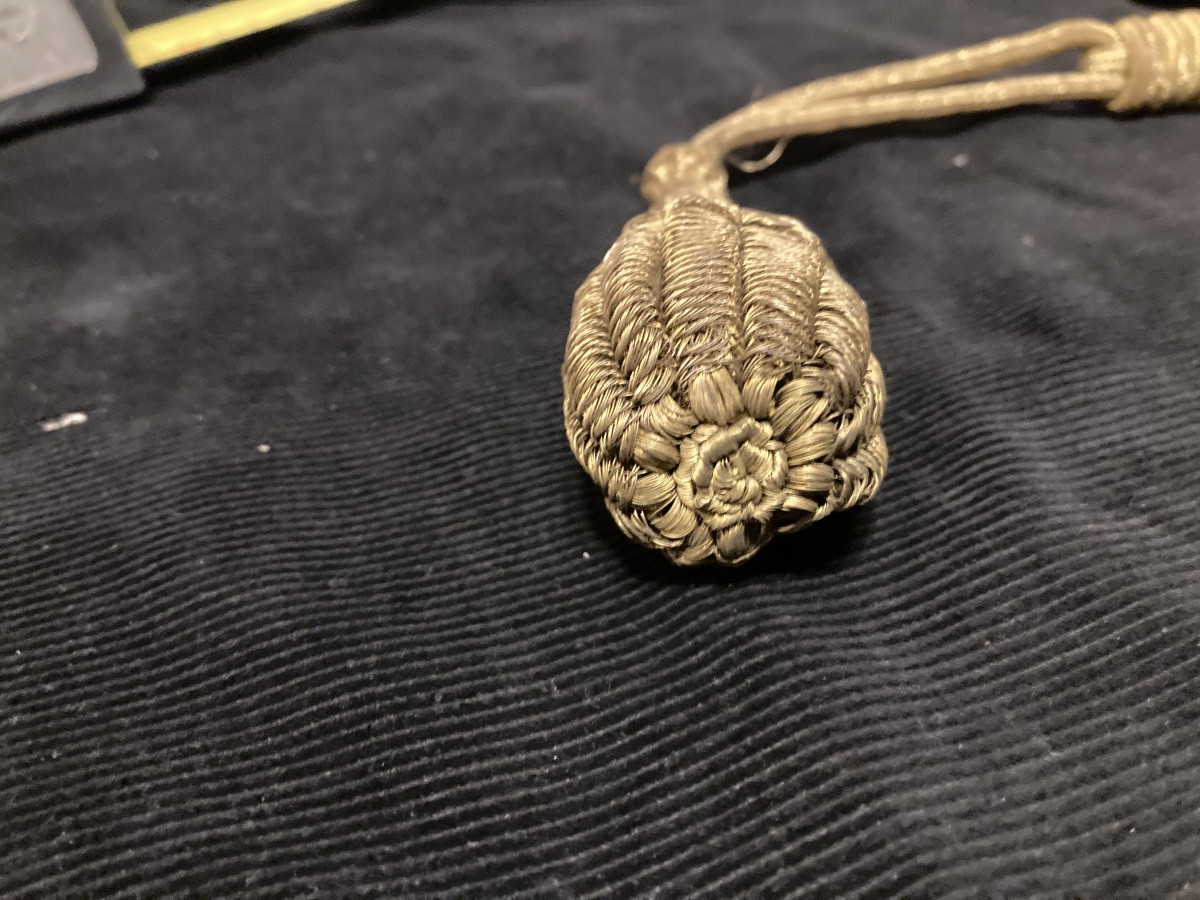 Officer's Strap With Beautiful Gilding, For Saber . 19th Century .-photo-2