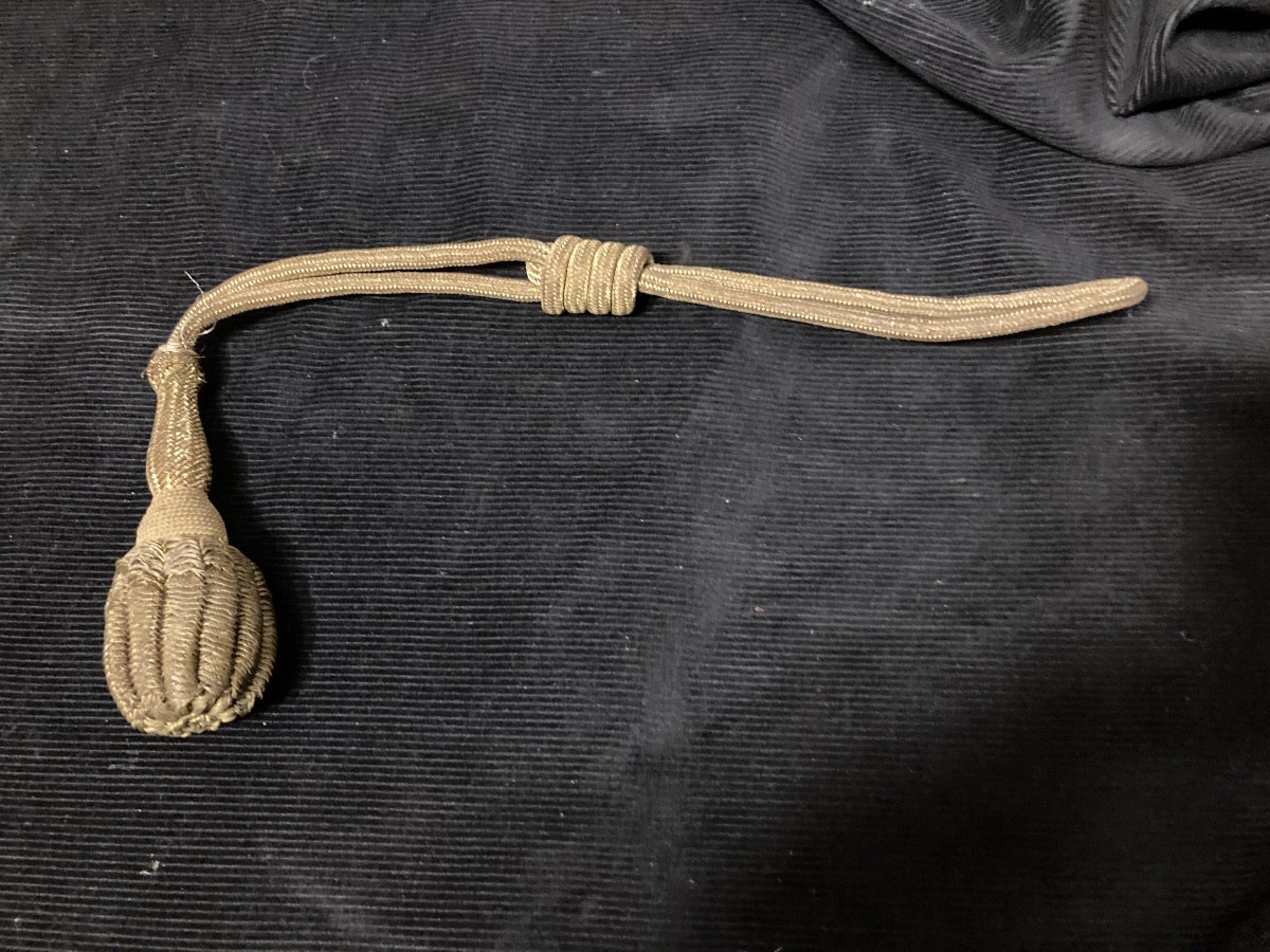 Officer's Strap With Beautiful Gilding, For Saber . 19th Century .