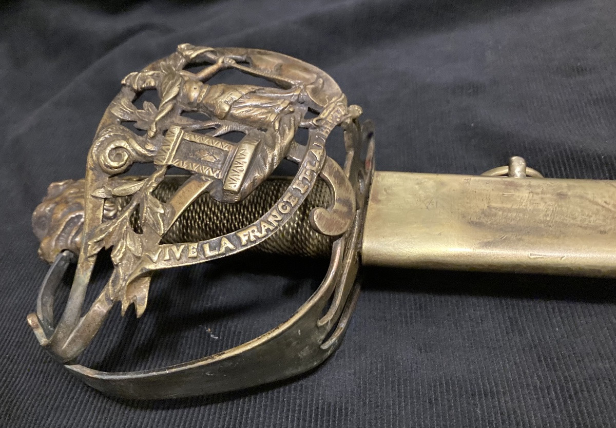 Sabre d’Officier Patriotique de la Révolution Française. Fin XVIIIéme .-photo-3