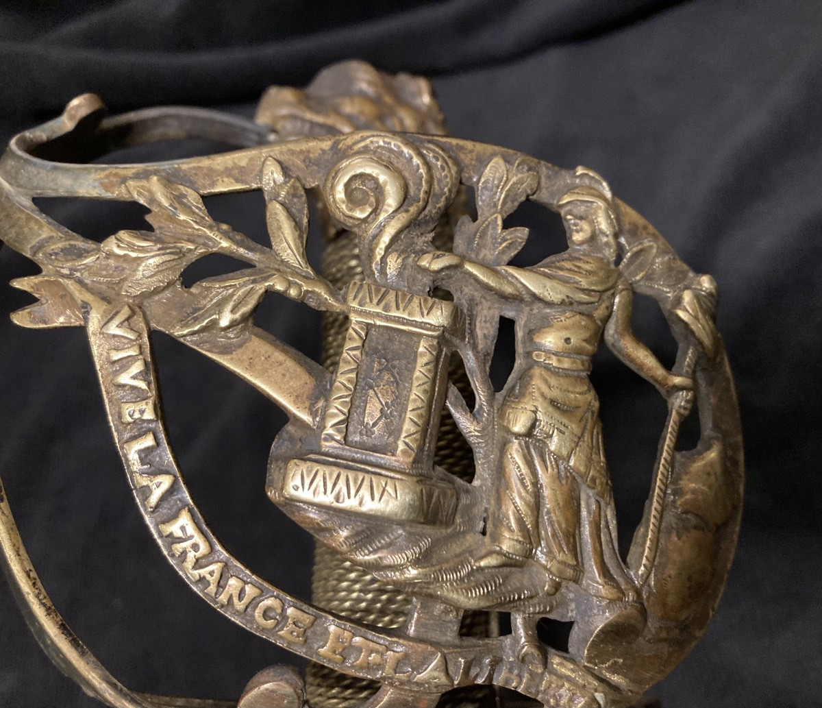 Sabre d’Officier Patriotique de la Révolution Française. Fin XVIIIéme .-photo-4