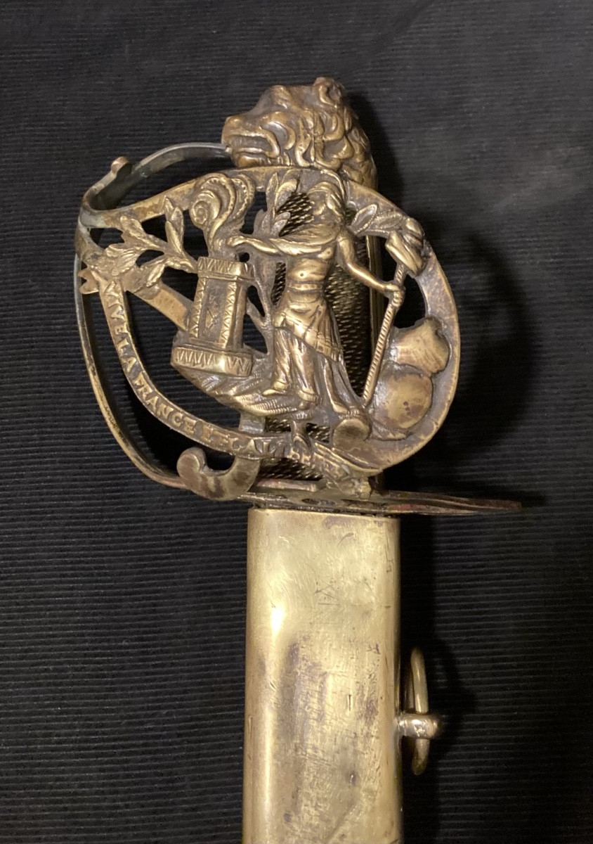 Sabre d’Officier Patriotique de la Révolution Française. Fin XVIIIéme .