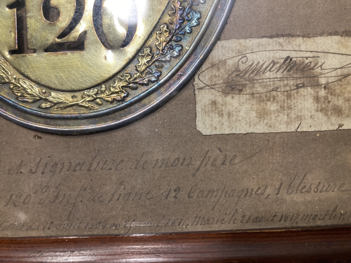 Ensemble d’un Lieutenant du 120éme d’ Infanterie de Ligne . Modèle d’officier 1812. France -photo-1