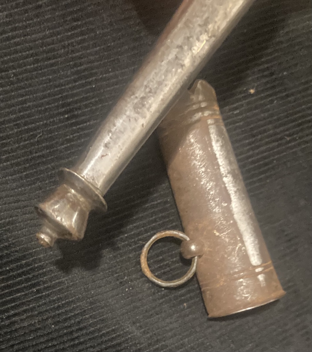 Sword Scabbard Fittings With 2parts Iron. France .-photo-1