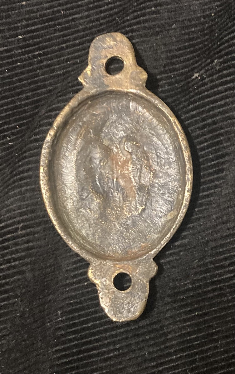 Paire de Bossettes de Mors de Bride d’officier monté de la Garde Impériale . Premier Empire.-photo-4