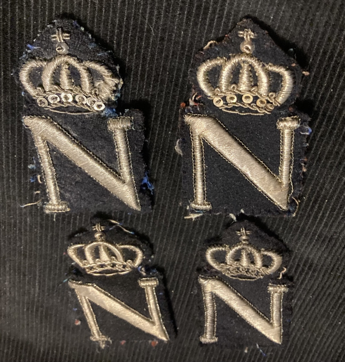 Ornaments Of 4 Surroussis Of Officer Of Chasseurs Of Light Infantry; Type 1812.-photo-3