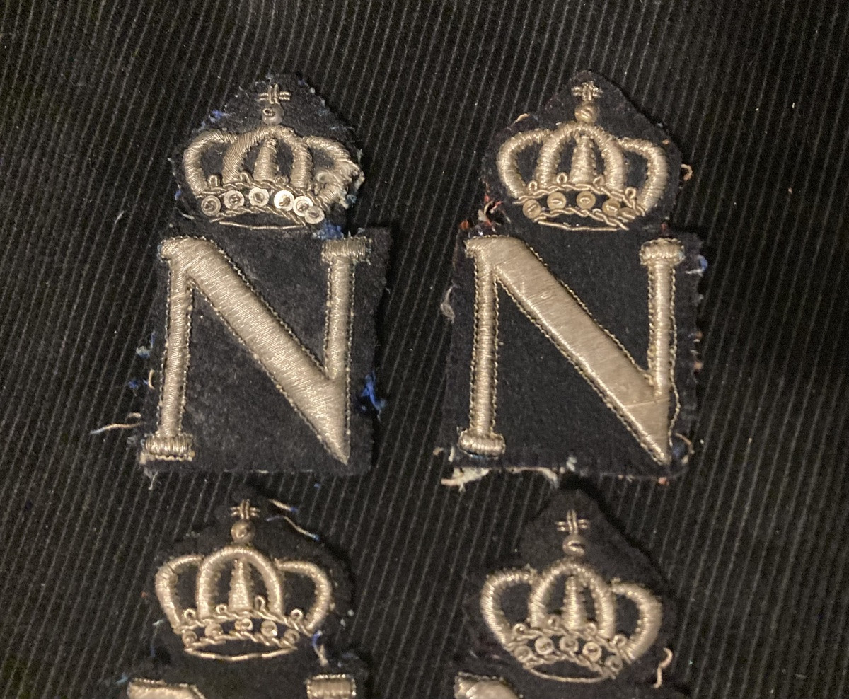 Ornaments Of 4 Surroussis Of Officer Of Chasseurs Of Light Infantry; Type 1812.-photo-1