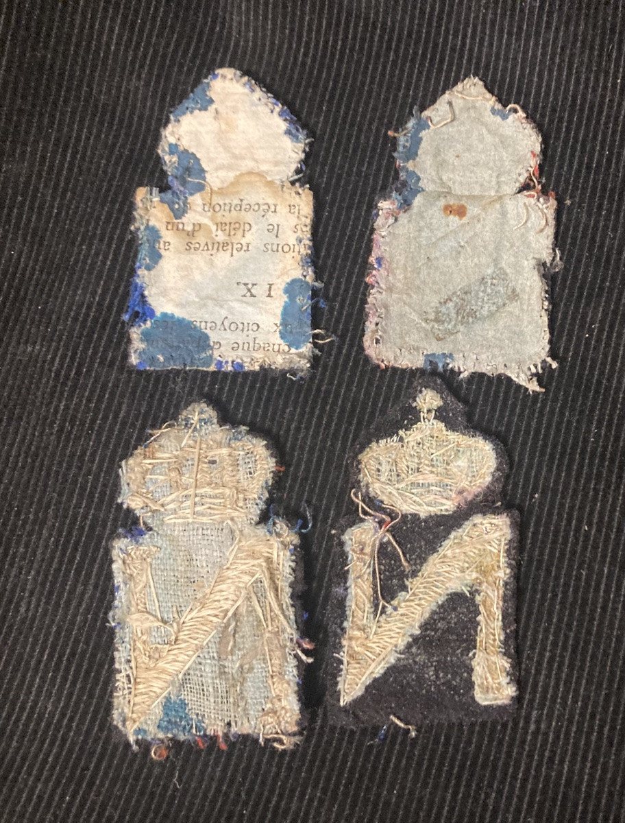 Ornaments Of 4 Surroussis Of Officer Of Chasseurs Of Light Infantry; Type 1812.-photo-3