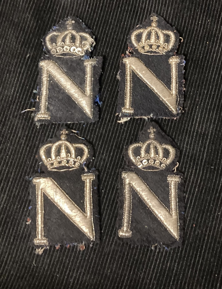 Ornaments Of 4 Surroussis Of Officer Of Chasseurs Of Light Infantry; Type 1812.