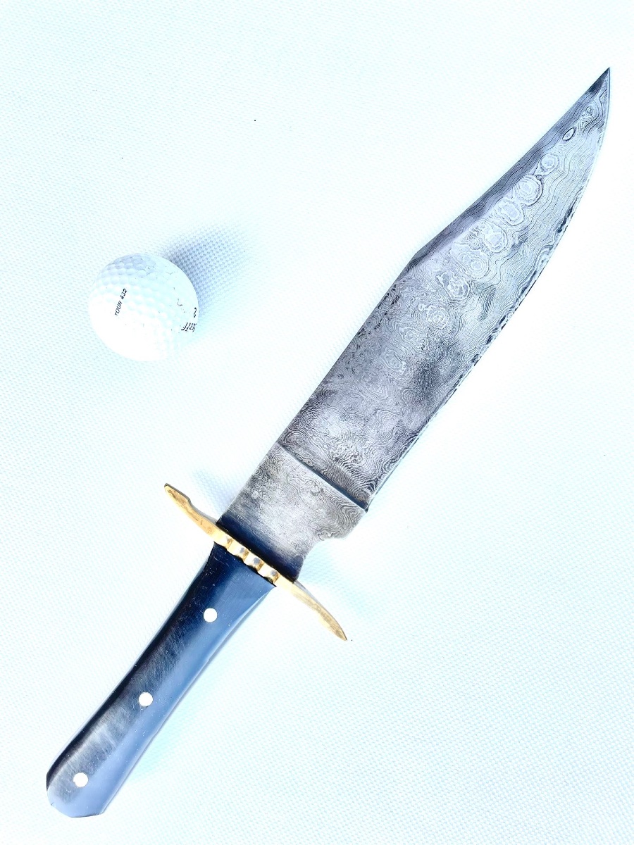 Couteau du Type « Bowie Knife », lame en acier « Déo Vondice «  et «  WF Solinguen ». -photo-2