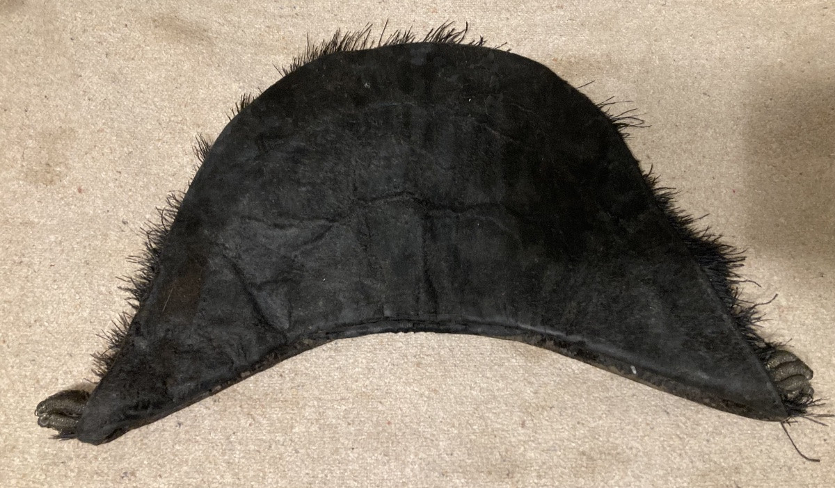 Chapeau Bicorne claque souple d’officier supérieur ( Colonel) 5éme Rgt Garde Royale 1816 France-photo-6