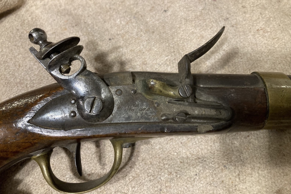 Pair Of Cavalry Pistols, Model An IX Modified An XIII. First Empire.-photo-2
