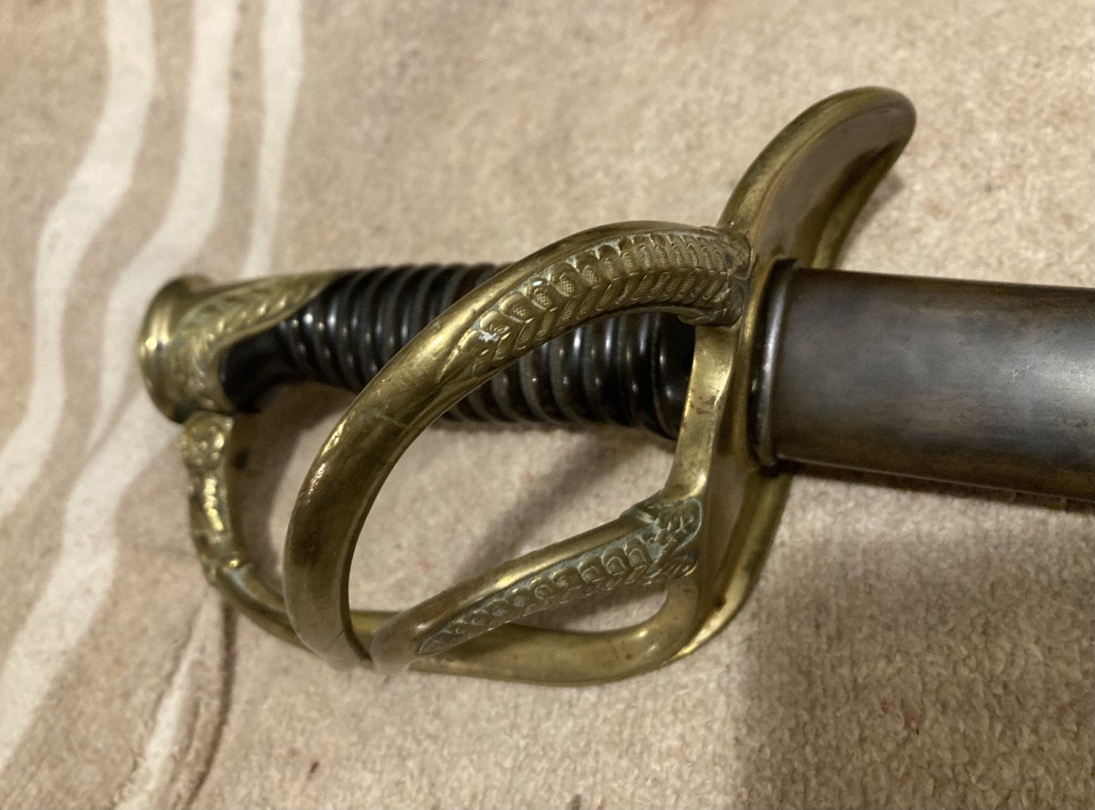 Sabre d’Officier de Cavalerie Légére, modèle 1822 modifié Troisième République .-photo-2