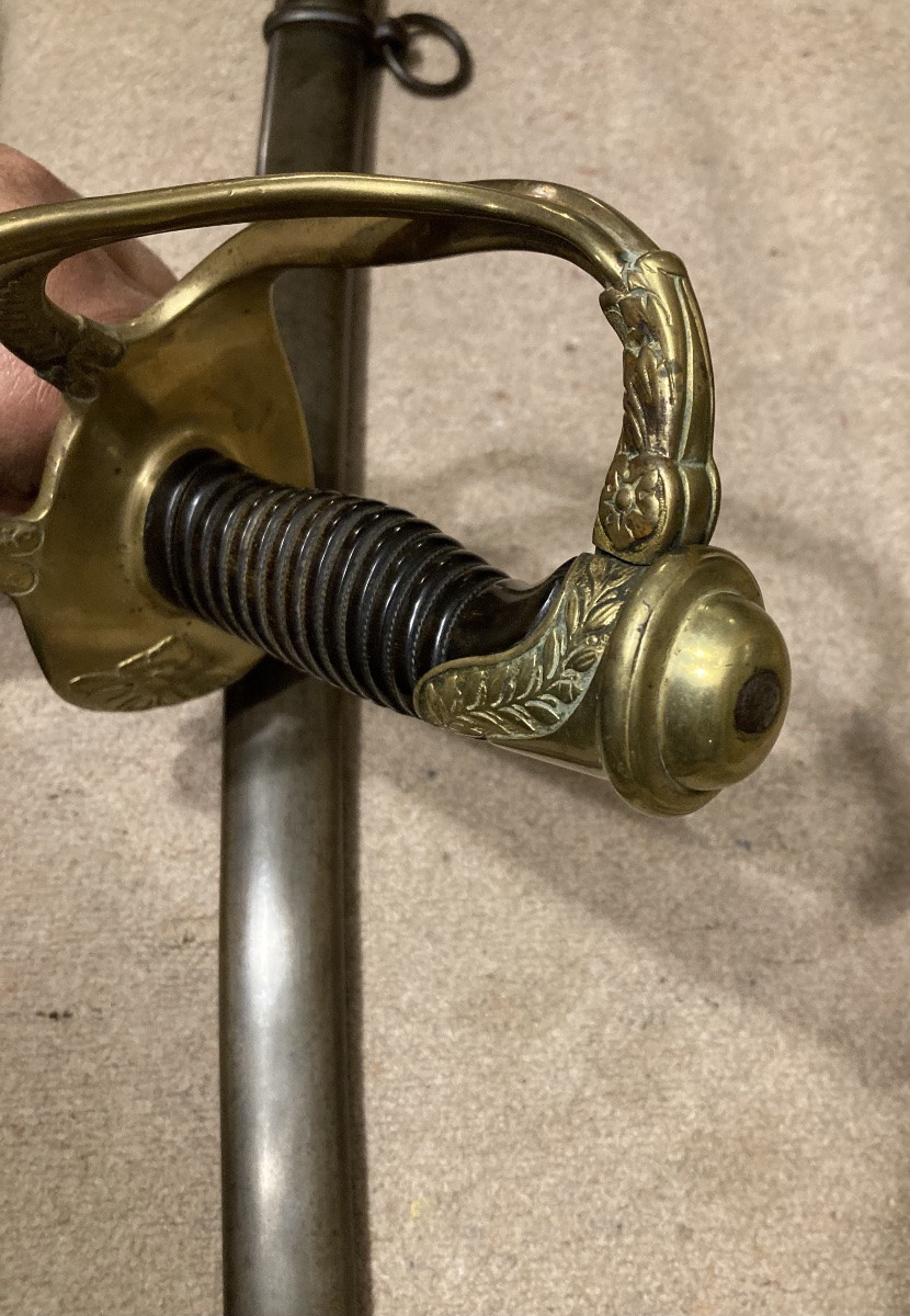 Sabre d’Officier de Cavalerie Légére, modèle 1822 modifié Troisième République .-photo-6