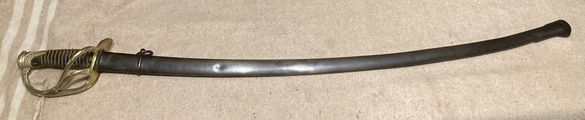 Light Cavalry Officer's Saber; Model 1822 Modified Dated Aiut 1892 Third Republic