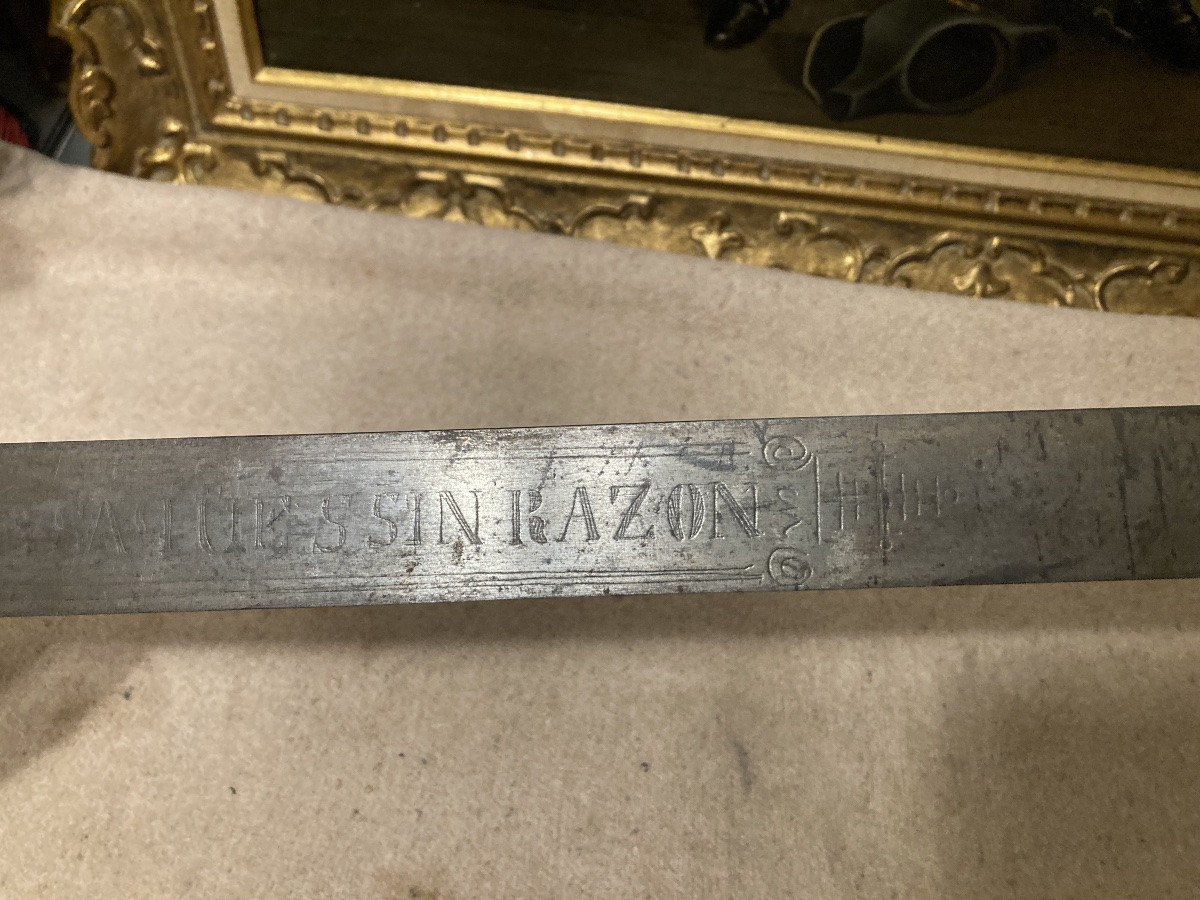 Sabre de Cavalerie Espagnole «  Guerre Espagne  contre la France «  1812 à 1814. 1er Empire.-photo-3