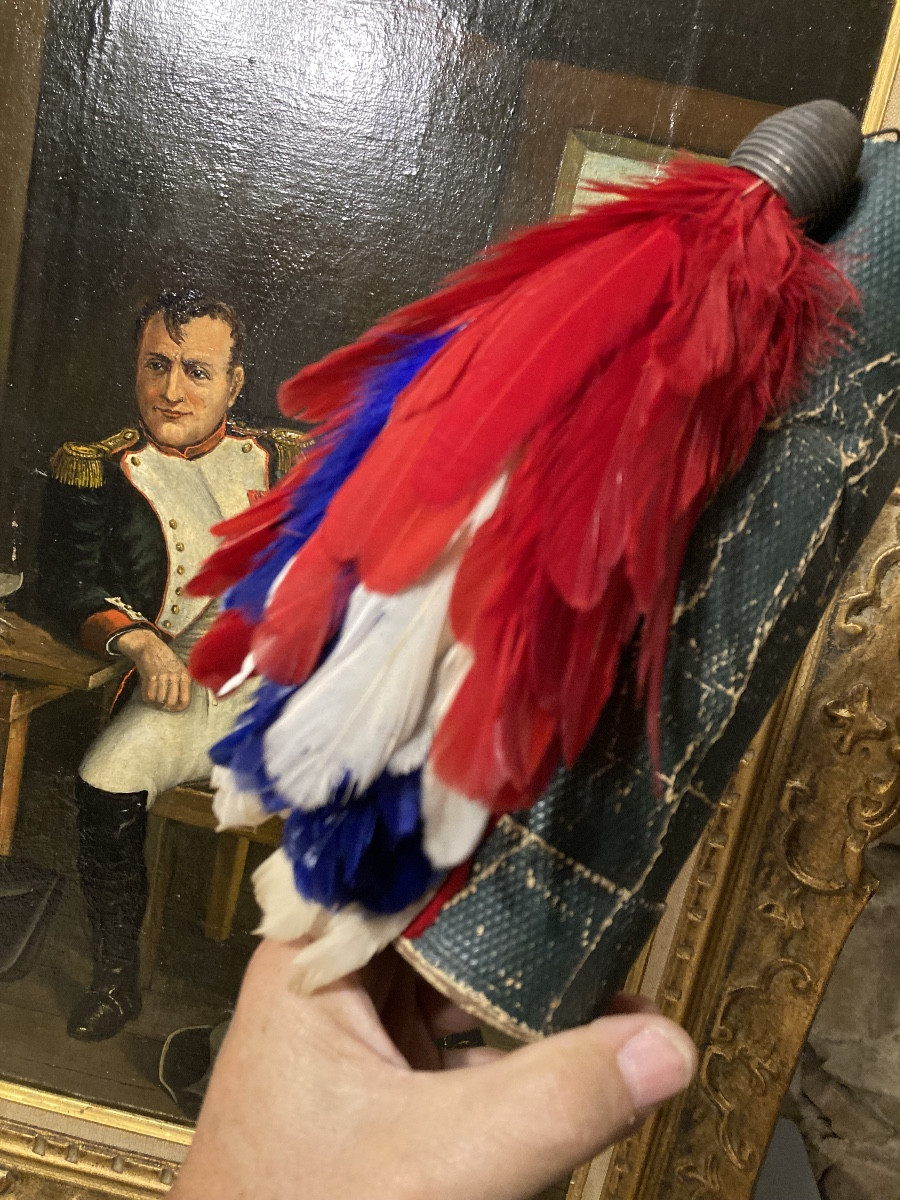 Plumet pour Shako où Képi d’Officier d’Etat-Major. Second Empire.