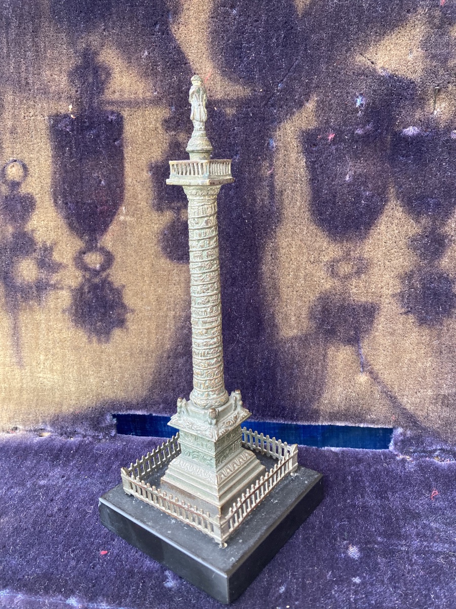 Bronze Vendôme Column Erected In 1810. Napoleon 1st .  With Austerlitz Cannons. Francev-photo-3