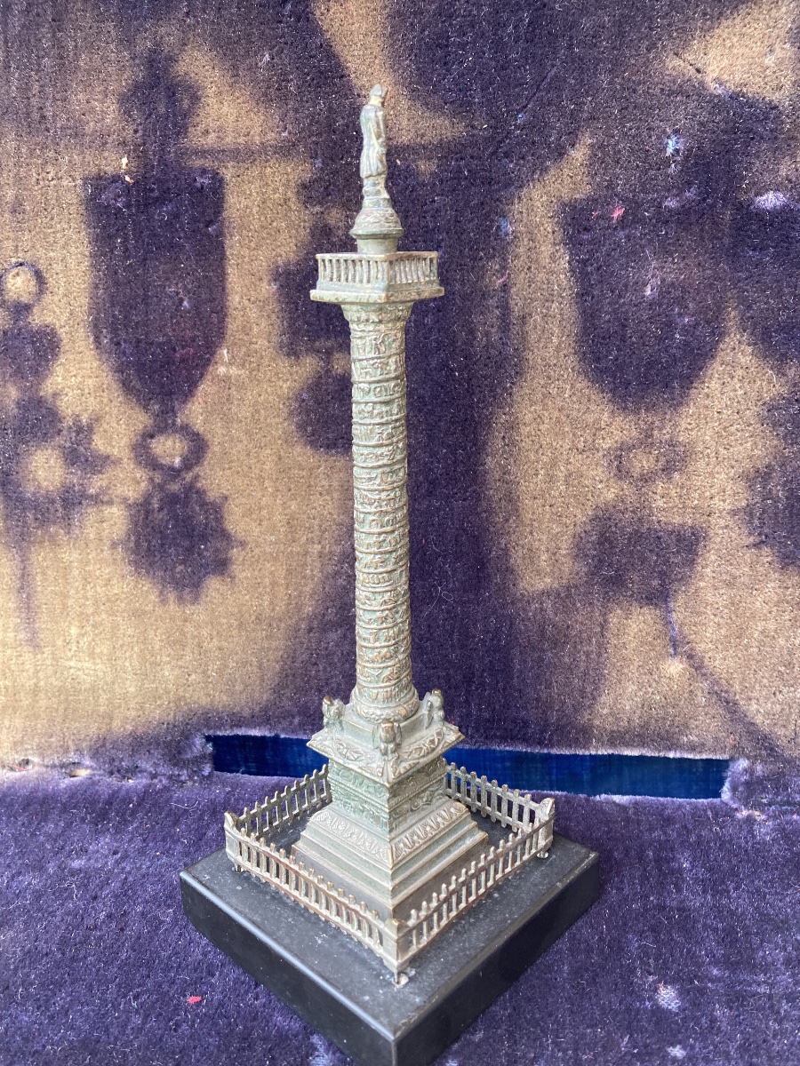 Bronze Vendôme Column Erected In 1810. Napoleon 1st .  With Austerlitz Cannons. Francev-photo-1