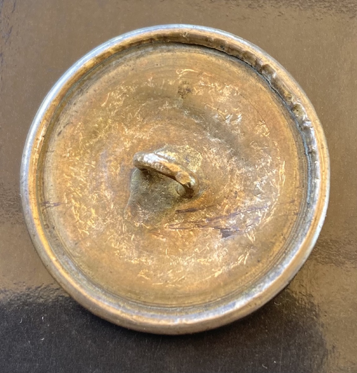 Bouton d’officier gros module de 25 mm de diamètre du 10éme Régiment de Dragon. Premier Empire.-photo-1