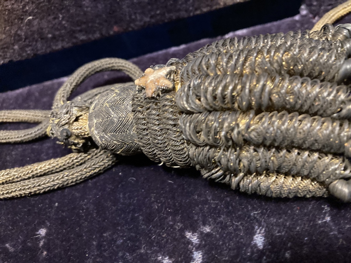 First Empire General Officer's Lanyard. Round In Gold Trimmings.-photo-4