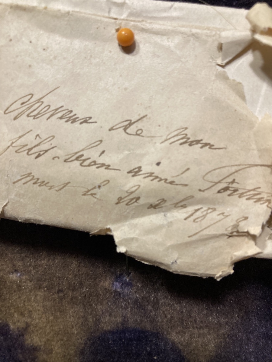 Souvenir de la famille de Pierre CASSAIGNE . Bayonne . XIXéme . France .-photo-1