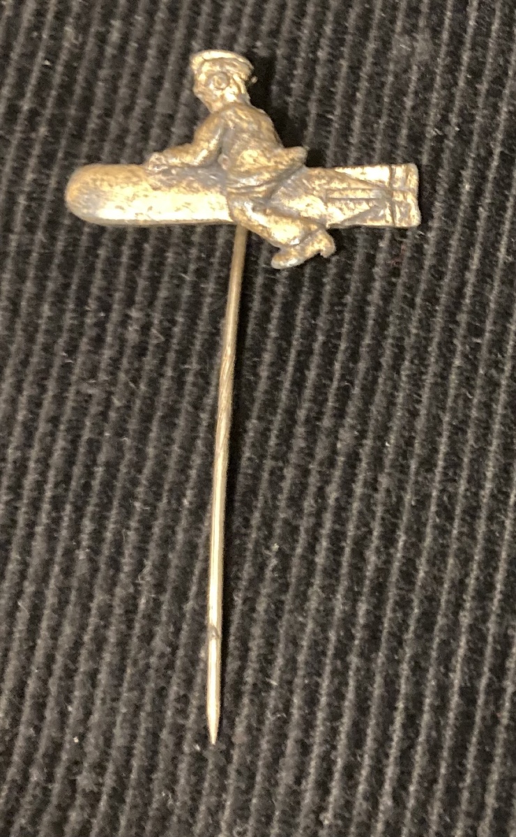 Insigne de Tradition de Sous-Marin Allemand. « Marin à califourchon sur une torpille en marche -photo-2