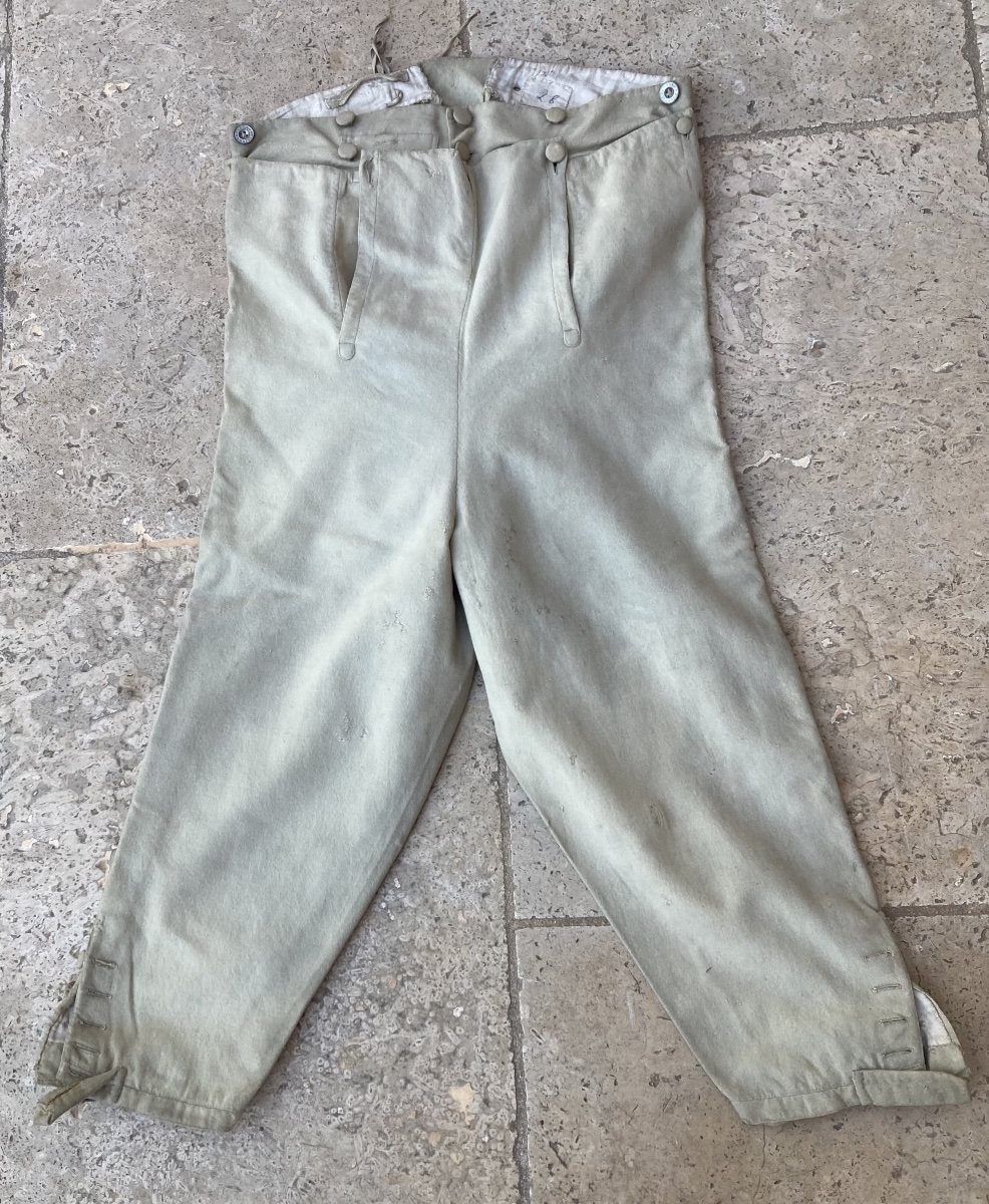 Culotte d’Officier d’ infanterie . Premier Empire.