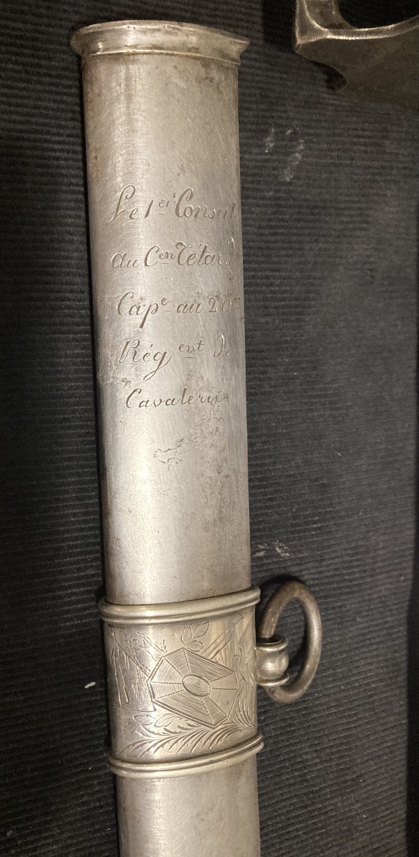 SABRE D’HONNEUR DÉCERNÉ PAR LE PREMIER CONSUL À JACQUES TÊTARD  ( 1765-1826). Consulat / 1er Em-photo-3