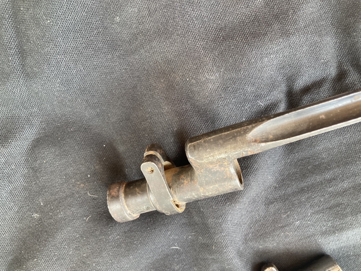 Set Of 2 Scabbard Bayonets For 19th-century Infantry Rifles. France.-photo-6