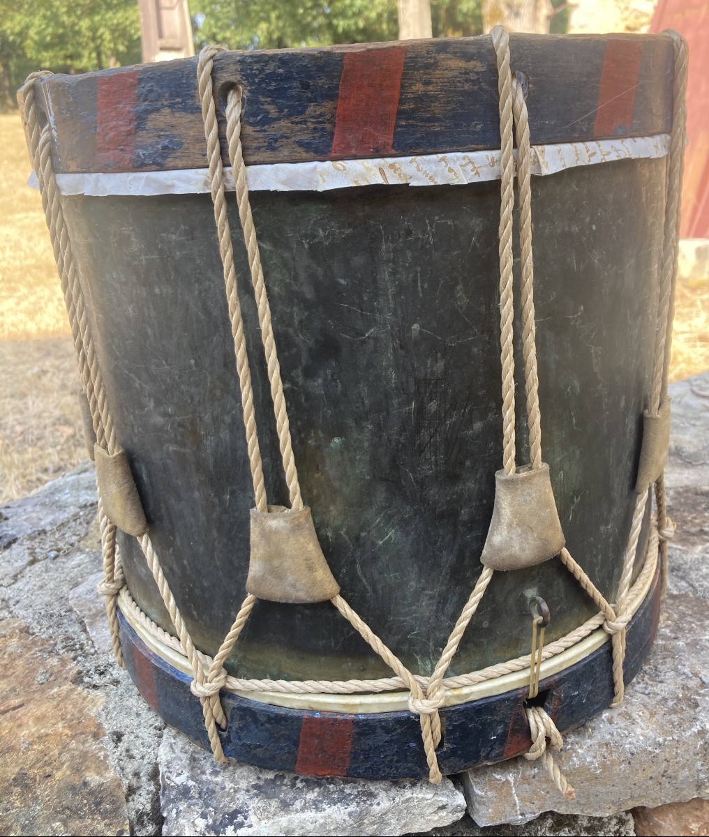 Caisse de Tambour du 2éme ZOUAVE ; daté 1855. France XIXéme -photo-4