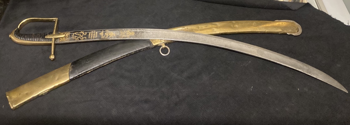 An An Iv-type Hussar Saber, Fitted With A Curved Officer's Blade. Directory/consulate.-photo-4