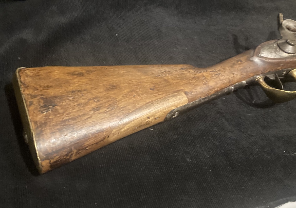 Mousqueton de Hussard, modèle 1786. Fin XVIIIe / Empire. Sorti d’une belle demeure du Sud Ouest-photo-1