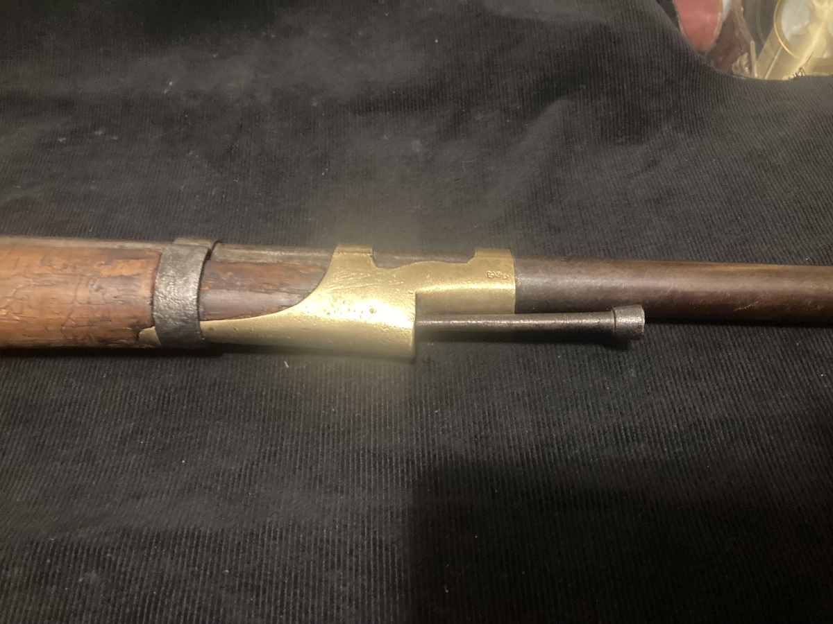 Mousqueton de Hussard, modèle 1786. Fin XVIIIe / Empire. Sorti d’une belle demeure du Sud Ouest-photo-3