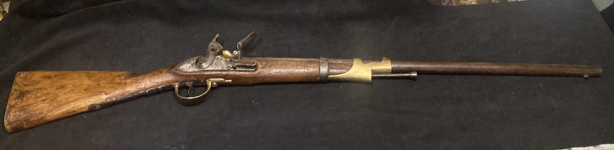 Mousqueton de Hussard, modèle 1786. Fin XVIIIe / Empire. Sorti d’une belle demeure du Sud Ouest