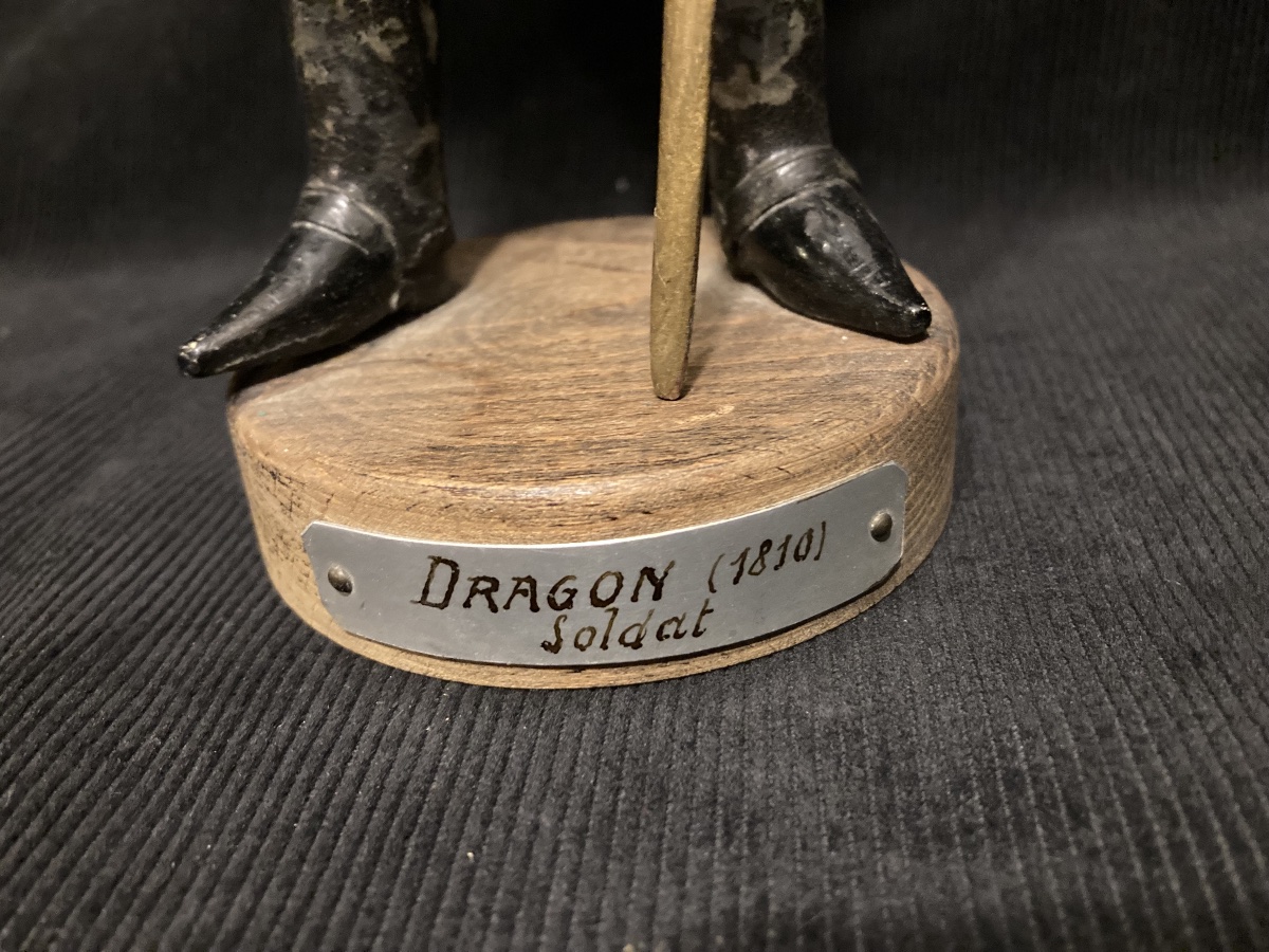 Grande Figurine de DRAGON (1810). Troupe. France -photo-4