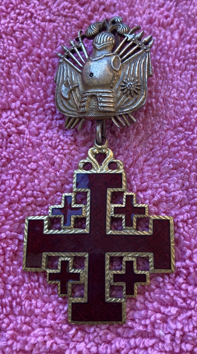 Cross Of A Knight Commander Of The Equestrian Order Of The Holy Sepulcher Of Jerusalem And Pontifical Order