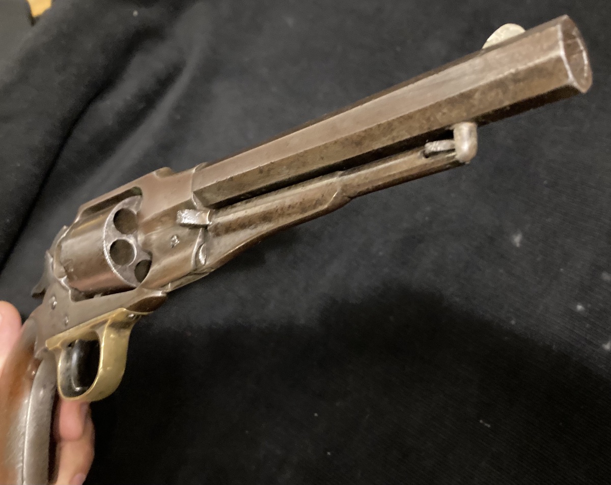 Revolver à poudre noir Rémigton New Model Armyn1858. Guerre de Sécession / conquête de l’Ouest.-photo-4