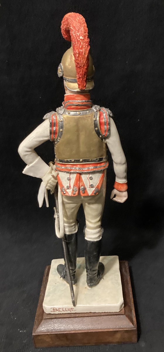 Bernard Belluc. Porcelain Figurine Bearing The Inscription On The Square Base, Height 30,5 Cm-photo-2