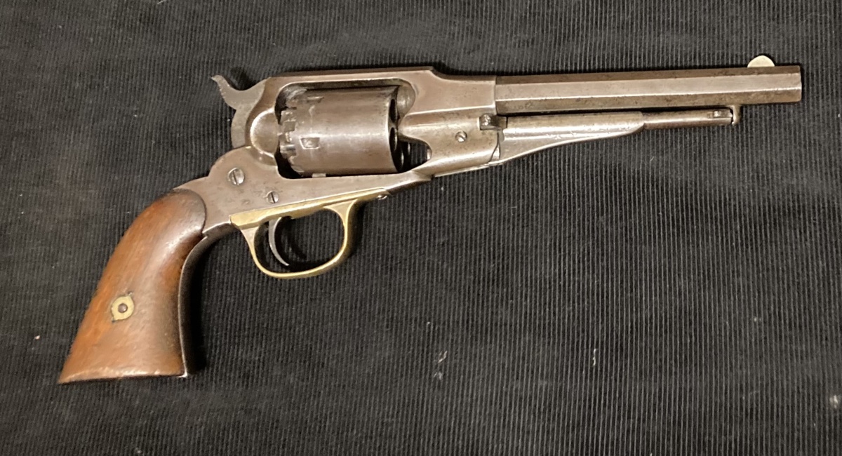 Revolver à poudre noir Rémigton New Model Armyn1858. Guerre de Sécession / conquête de l’Ouest.