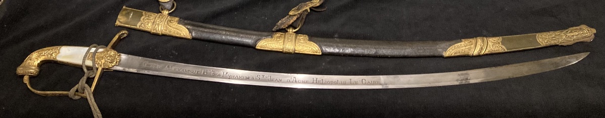 General Viala’s Officer’s Saber. From The Revolution / Italy / Egypt And The Campaigns Of The Empire.
