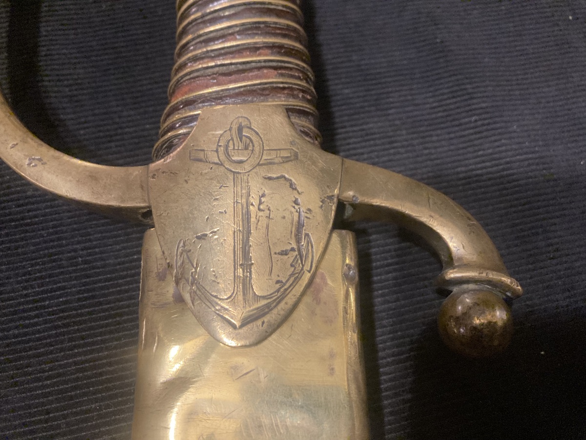 Sabre du Corps des Matelots de la Garde Impériale, provenance « Bataille de Bailén en 1808 » Es-photo-3