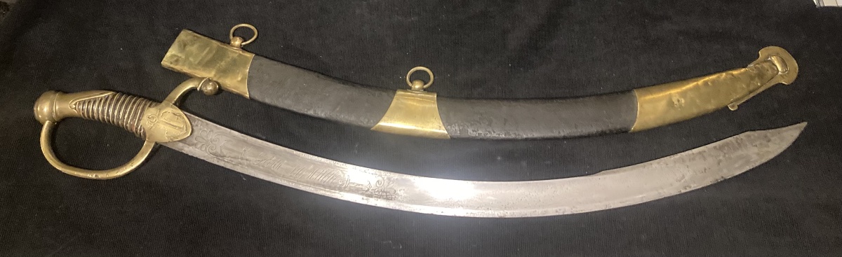 Sabre du Corps des Matelots de la Garde Impériale, provenance « Bataille de Bailén en 1808 » Es-photo-1