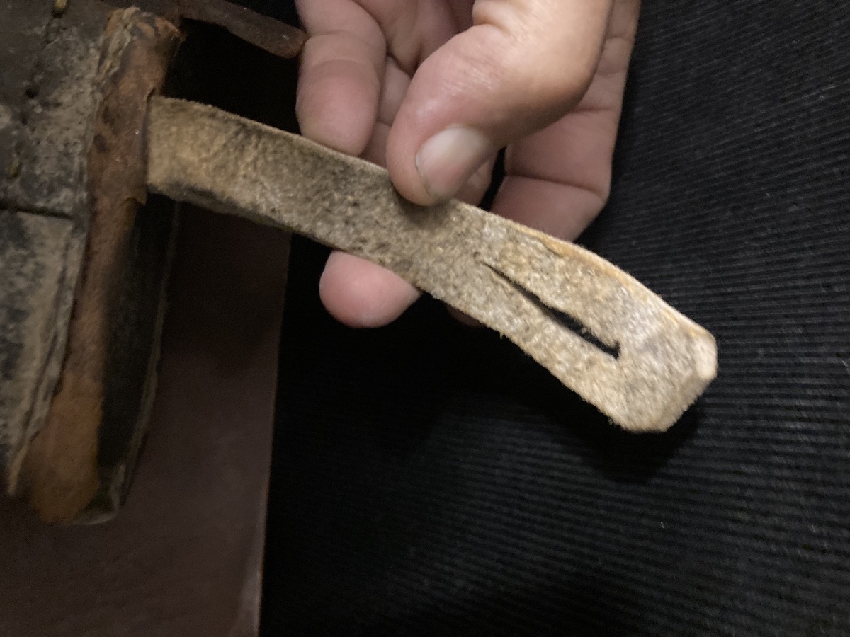 Giberne d’Infanterie avec  baudrier porte baïonnette du modèle 1er Empire. France -photo-1