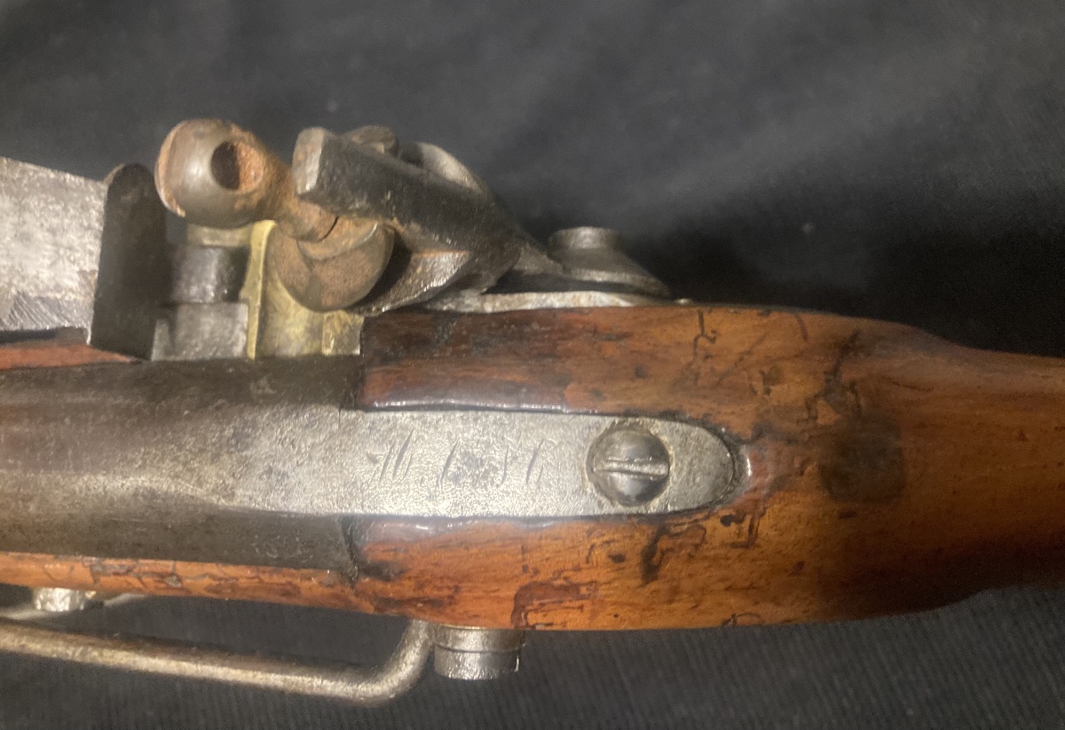 Mousqueton de HUSSARD ; Modéle 1786 de la Manufacture Royale dd Maubeuge . Fin XVIIIe Revoltion-photo-7