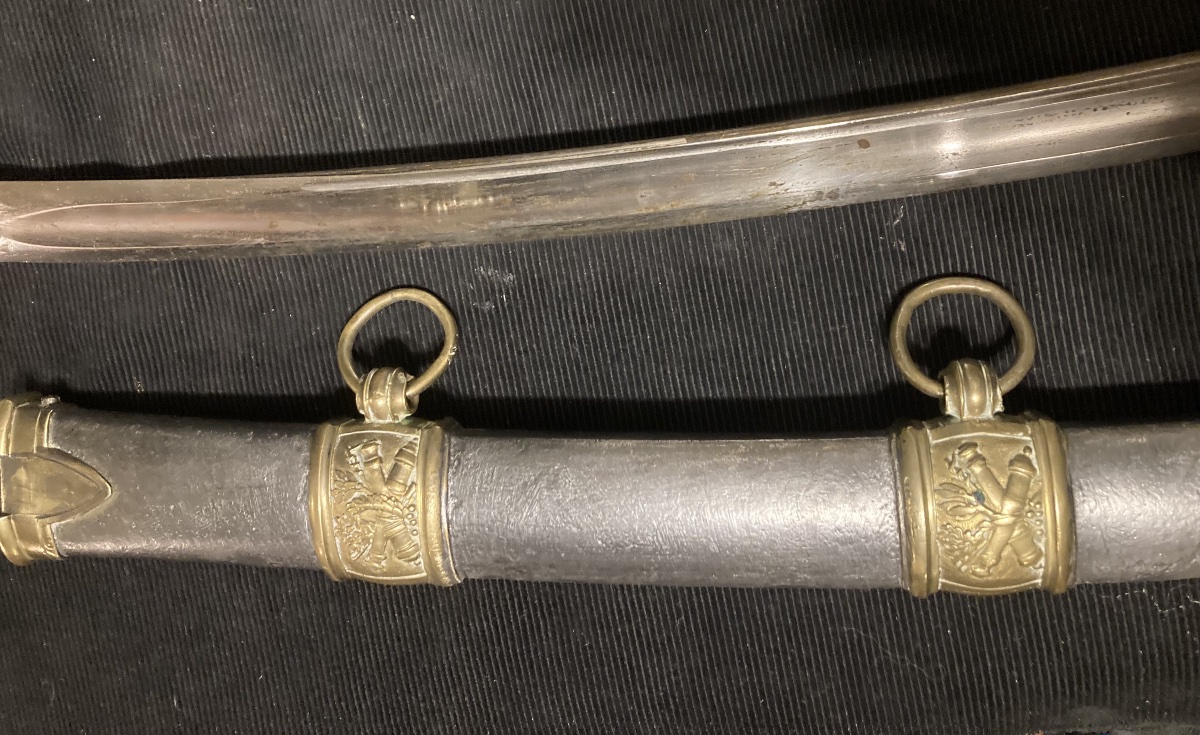 Sabre d’Officier Supérieur d’Etat-Major d’Artillerie à Cheval ; sorti de maison. Premier Empire-photo-4