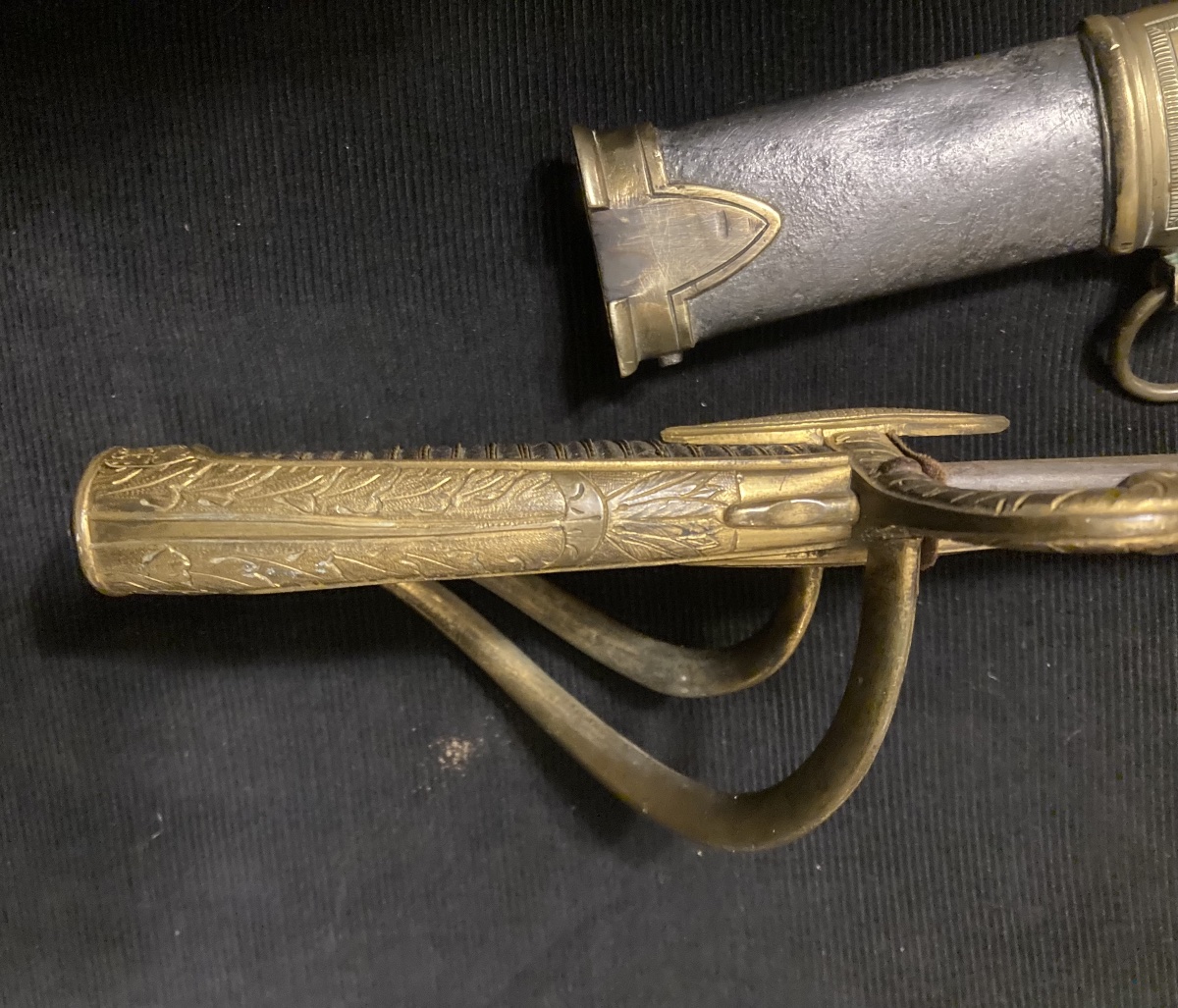 Sabre d’Officier Supérieur d’Etat-Major d’Artillerie à Cheval ; sorti de maison. Premier Empire-photo-7