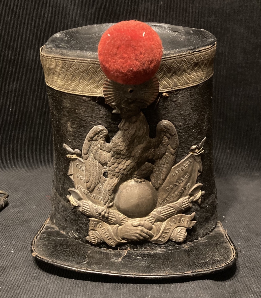 National Guard Officer's Shako. Model 1848. 19th Century. France.-photo-2