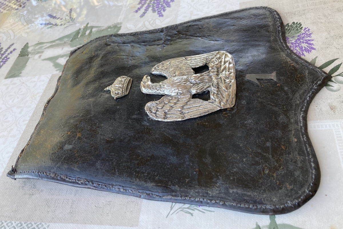 Palette de Sabretache du 1er Régiment de Hussard. Premier Empire.-photo-2