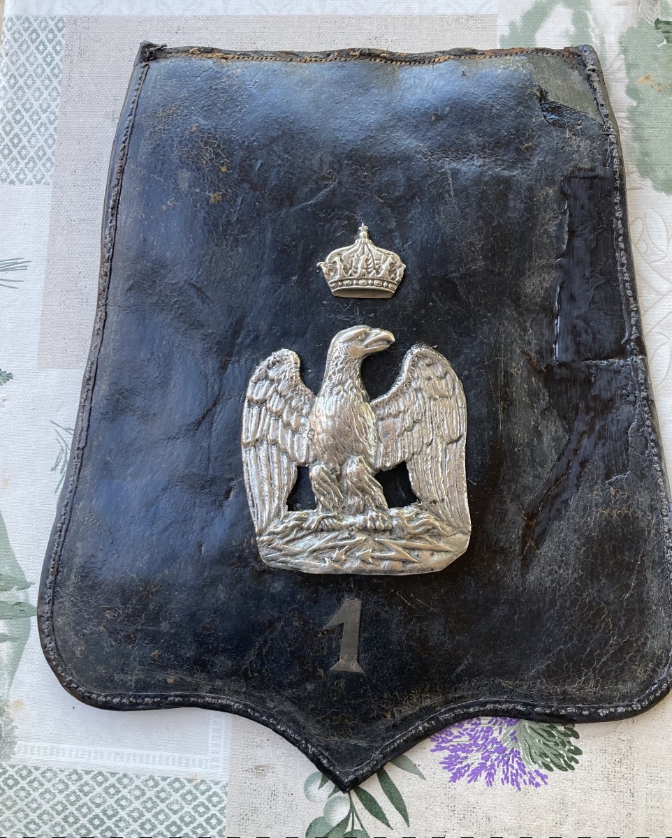 Palette de Sabretache du 1er Régiment de Hussard. Premier Empire.